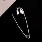 Large Safety Pin Metal Hair Claw – Statement Hair Accessory