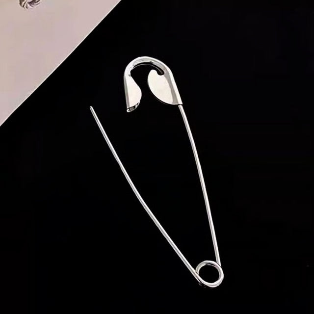 Large Safety Pin Metal Hair Claw – Statement Hair Accessory