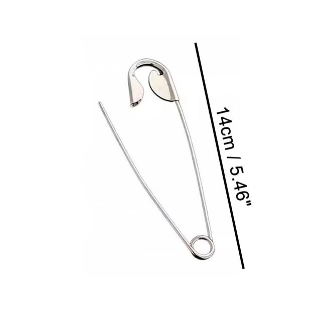 Large Safety Pin Metal Hair Claw – Statement Hair Accessory