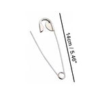 Large Safety Pin Metal Hair Claw – Statement Hair Accessory