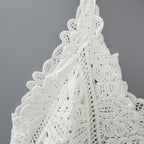 Boho Chic Cotton Crochet Backless Crop Tank Top