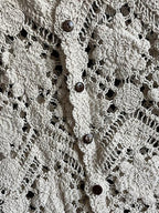 Boho Floral Embroidered Crochet Vest
