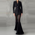 High Waist Mesh Flare Pants – Sheer Wide Leg Summer Trousers