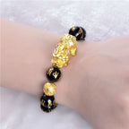 Black Obsidian Bead Bracelet – Adjustable Feng Shui-Inspired Jewelry